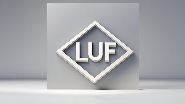Stylish Geometric Logo with Initials LUF a Contemporary Design for Branding Purposes
