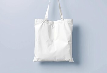 Blank white cotton tote bag mockup, ready for design,  eco,  clean
