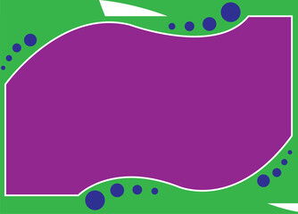 Possible Titles:
Abstract Green and Purple Frame
Wavy Border Design
Organic Shape Template
Modern Certificate Border
Creative Presentation Slide