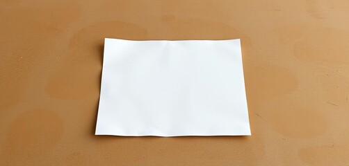 A crisp, white square sheet of paper, perfectly flat on a surface, office, simple