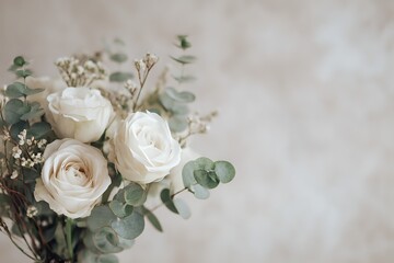 Obraz premium Ethereal Bloom: A Minimalist Floral Symphony