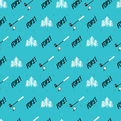 Golfer Silent Swing on the Green Vector Pattern can be use for background and apparel design