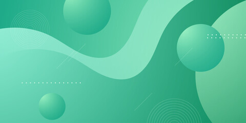 Abstract bright green minimal background. Simple wave fluid pattern concept design. Eps10 vector