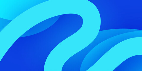 Abstract blue overlap curve background with swirl line pattern design.