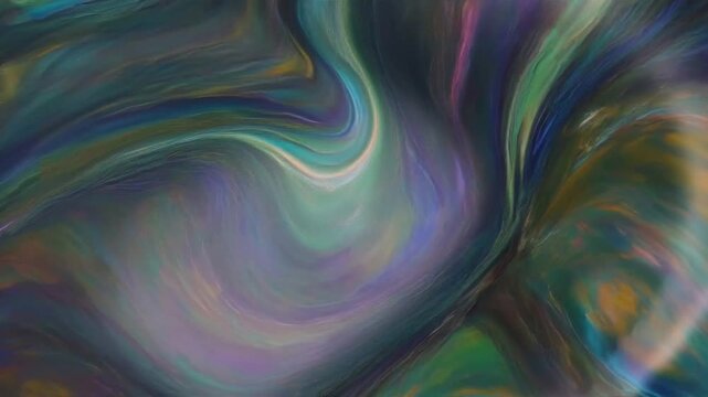 Animaci&oacute;n de fondo abstracto con textura de m&aacute;rmol o aceite l&iacute;quido colorido con un flujo brillante e hipn&oacute;tico, movimiento suave y giratorio.