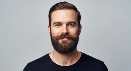 Movember celebration: embracing men&rsquo;s health awareness with stylish mustache and beard