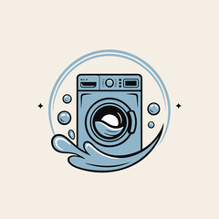 washing machine vector illustration