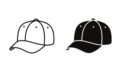 Baseball cap vector illustration. Cap icon