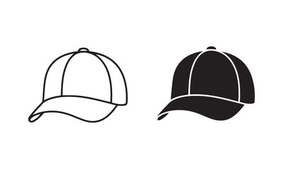 Baseball cap vector illustration. Cap icon