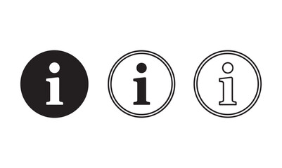 Information icon vector. info icon