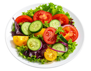Hand Holding Shining Light Bulb with Energy Rays, Creative Concept, isolated - Fresh Vegetable Salad on White Plate Isolated on Transparent Background