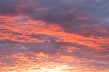 Obraz premium pink sky with clouds