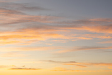 Obraz premium Sunrise with pastel colored clouds