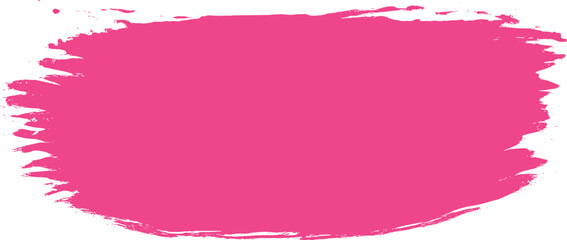 Pink brushstroke vector, textured paint swipe, rough edge design, abstract art element, vibrant color splash, creative stroke illustration