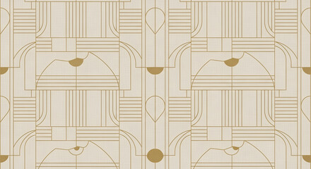 Art Deco Golden Line Pattern Vol. 04 – Elegant Geometric Luxury Background