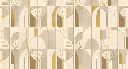 Art Deco Golden Line Pattern Vol. 10 – Elegant Geometric Luxury Background