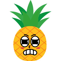 Cute Cartoon Pineapple Character