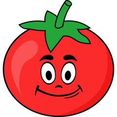 Cute Cartoon Tomato Character