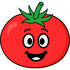 Cute Cartoon Tomato Character