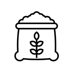 Fertilizer icon set on transparent background. Symbol of plant fertilizer