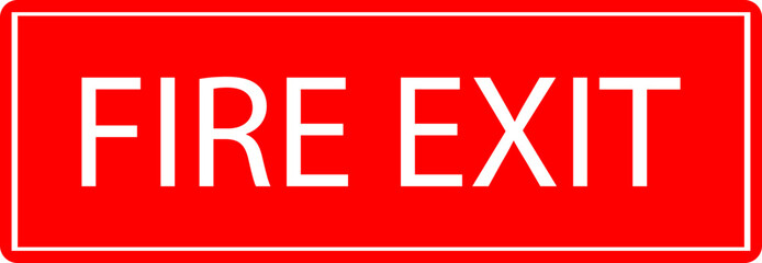 Emergency Exit Icon. Vector illustration of running man and exit door sign. Escape and evacuation symbol. Various exit sign isolated white background.Evacuation and relocation of people to safety.