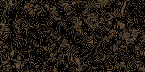 Black topography map geography relief diagram texture design. Topography background and black line world map texture design. Lines Topographic contour lines grid map seamless pattern.  © MDFAIMIDULISLAM