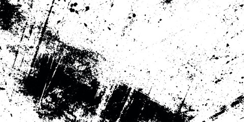 Grunge urban texture white and black vector distressed overlay background.