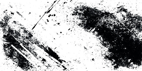 Grunge urban texture white and black vector distressed overlay background.