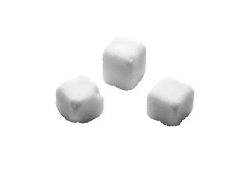 A studio photo featuring a sugar lump
