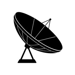 satellite dish on white background