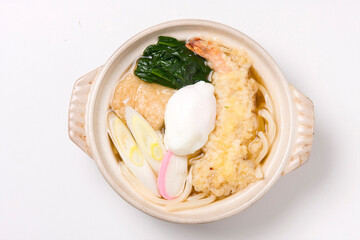 鍋焼きうどん（俯瞰写真）