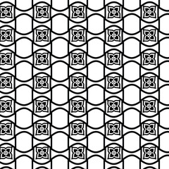 Seamless texture for fashion, textile design, on wall paper, wrapping paper, fabrics and home decor. Simple repeat pattern.White background with black pattern.