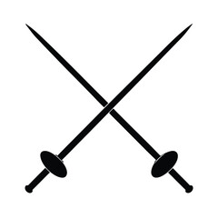 Fencing Sword Crossed Icon