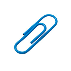 Obraz premium Untitled design - A Blue Paper Clip cutout, full depth of field (2)