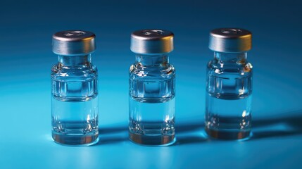 Medical vials. Pharmaceutical concept
