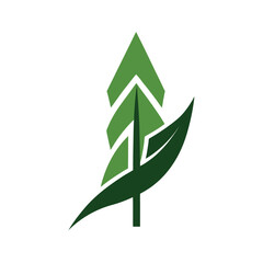 Upward pointing sugar cane leaf silhouette graphic