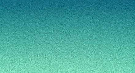 Abstract textured gradient fades from teal to turquoise, simulating a serene, water-like effect.