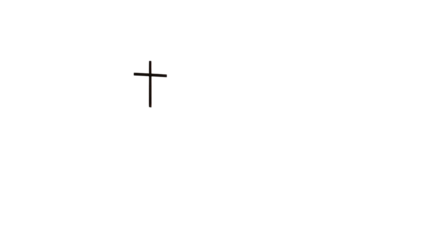 cross on white background