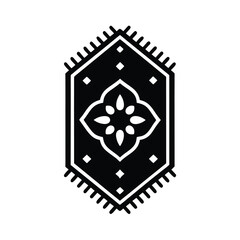 Detailed Arab Rug Ornament Vector Icon