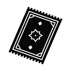 Arab Rug Symbol with Mosaic Motifs Design
