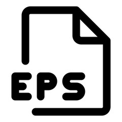 file format outline icon set