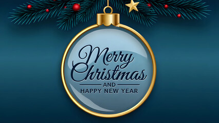 Merry christmas greeting card