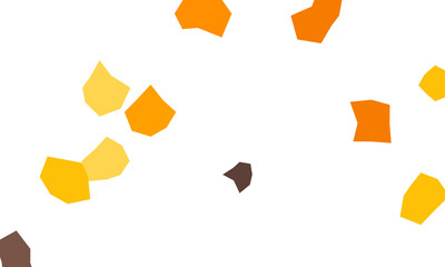 Abstract pattern with geometric shapes in various warm tones evoking a playful and modern design