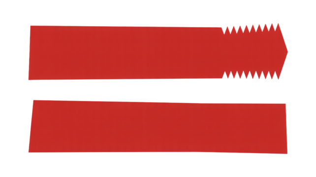 Bold red ribbon banners for dynamic text or design elements