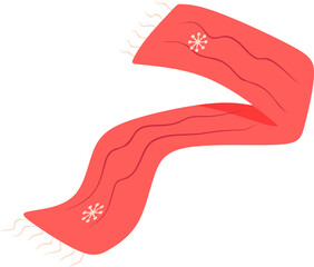 Winter Scarf Illustration