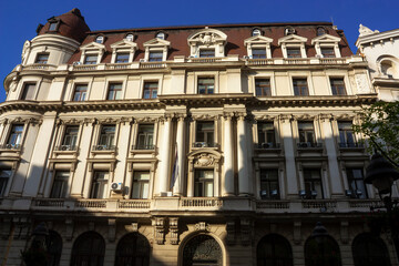 The facade of a grand civic building