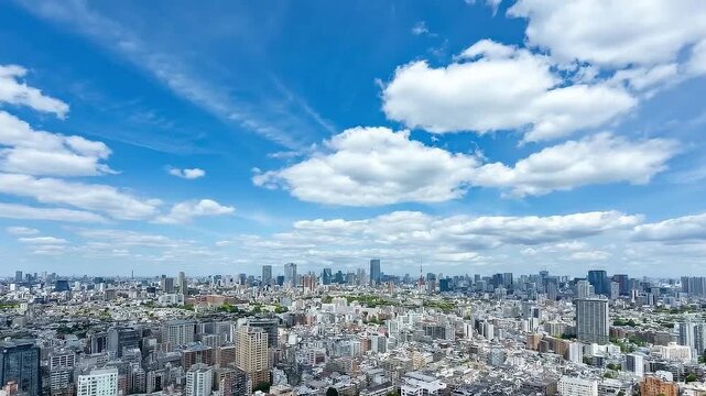 東京風景　ドローン　空撮