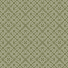 Fototapeta premium Olive Damask Folk Revival Pattern
