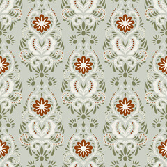 Green Geometric Heritage Tile Pattern
