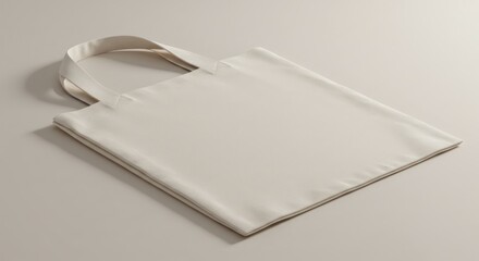 Blank White Cotton Tote Bag Mockup.